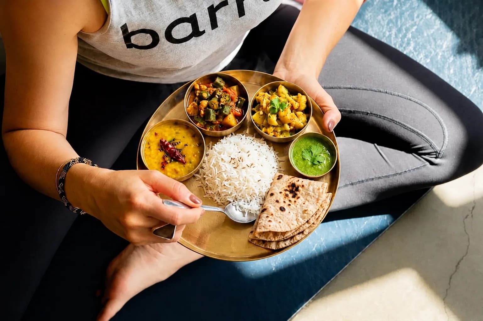 A balanced meal prepared for metabolic health